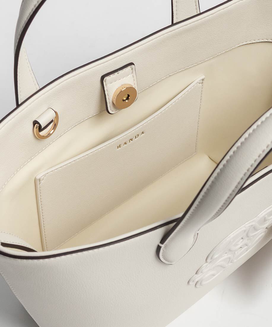  「2WAY ポーチ付きモノグラムエンボストートバッグ」|トートバッグ|