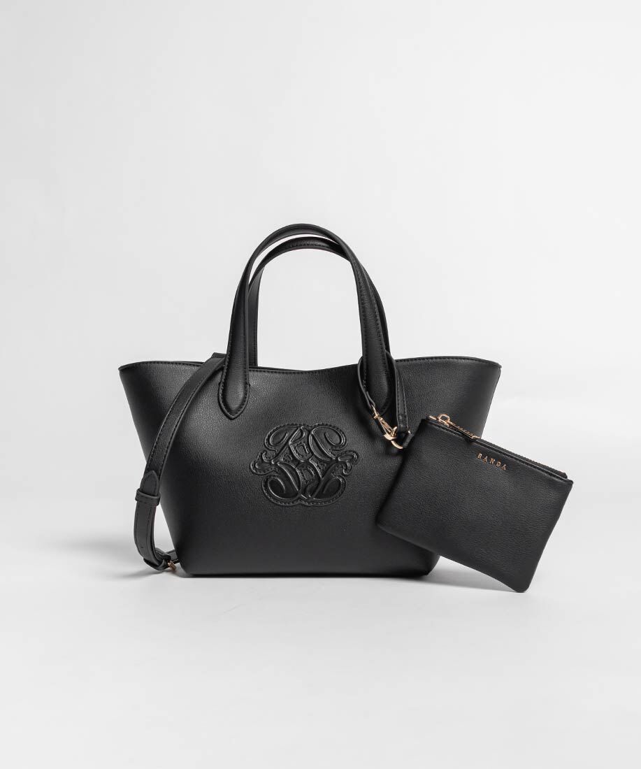  「2WAY ポーチ付きモノグラムエンボストートバッグ」|トートバッグ|