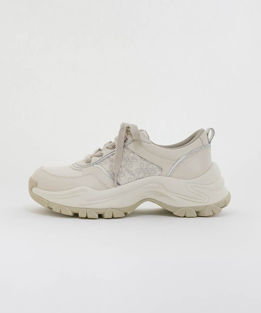  「モノグラム刺繍デザインスニーカー」|スニーカー|