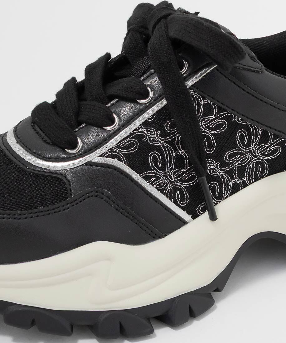  「モノグラム刺繍デザインスニーカー」|スニーカー|