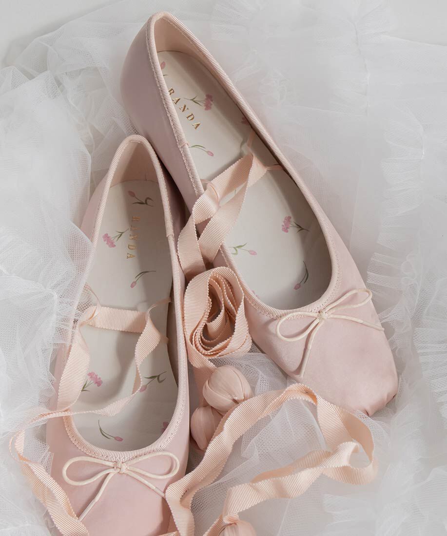  「【Tulip Collection】2WAY チューリップレースアップバレエシューズ」|パンプス|