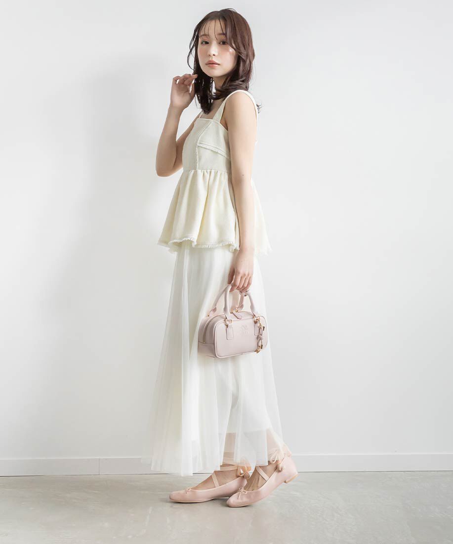  「【Tulip Collection】2WAY チューリップレースアップバレエシューズ」|パンプス|