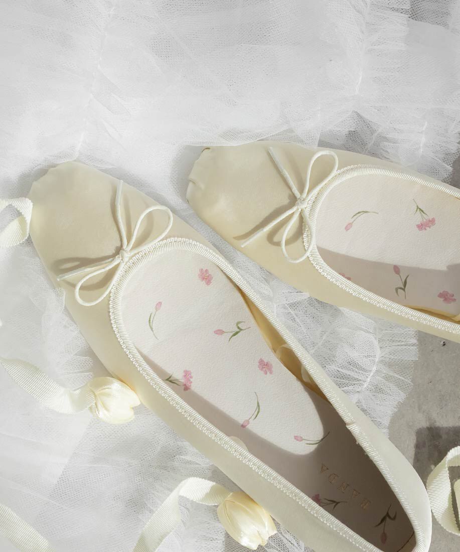  「【Tulip Collection】2WAY チューリップレースアップバレエシューズ」|パンプス|