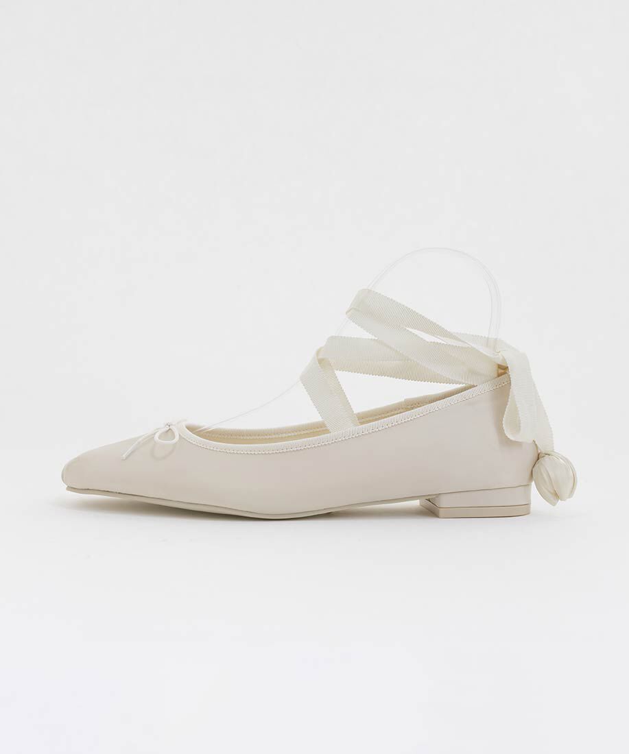  「【Tulip Collection】2WAY チューリップレースアップバレエシューズ」|パンプス|