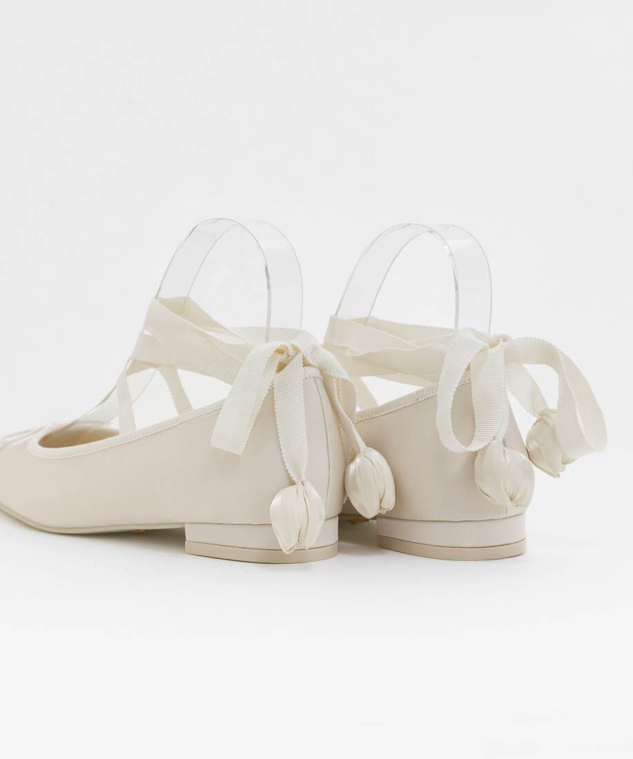  「【Tulip Collection】2WAY チューリップレースアップバレエシューズ」|パンプス|