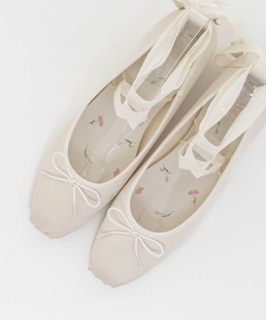  「【Tulip Collection】2WAY チューリップレースアップバレエシューズ」|パンプス|