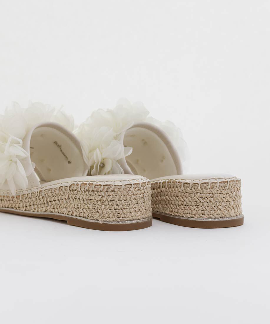  「エアリーフラワーミュールサンダル」|パンプス|