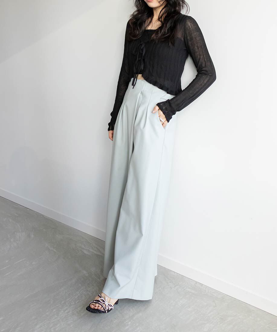  「ビジューリボンストラップサンダル」|サンダル|