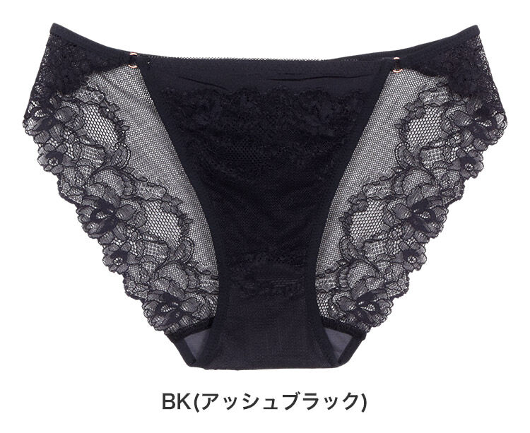 intesucre「アンテシュクレ ナイス谷間 IBT362ペア バックレースショーツ M/L/LL ISD362」|インナー|BK