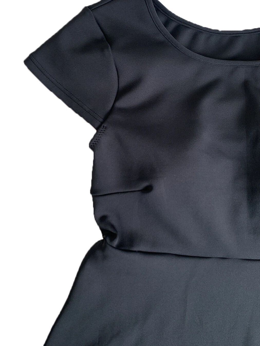 ALBOVE「耐塩素素材無地ベーシックキャップスリーブブラトップス」|ビキニトップス|