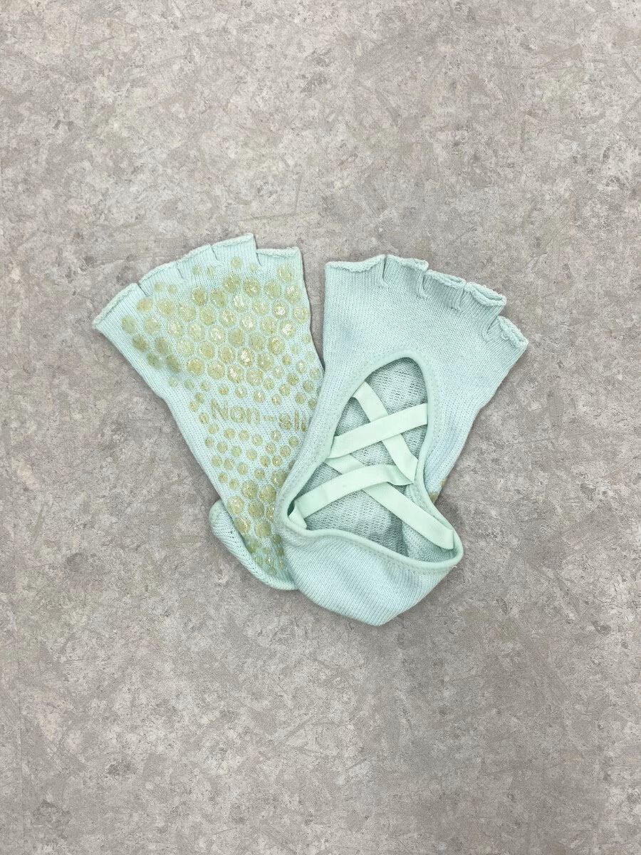 ALBOVE「【ヨガソックス】くるぶし丈滑り止め付きヨガソックス」|ソックス|ミントグリーン