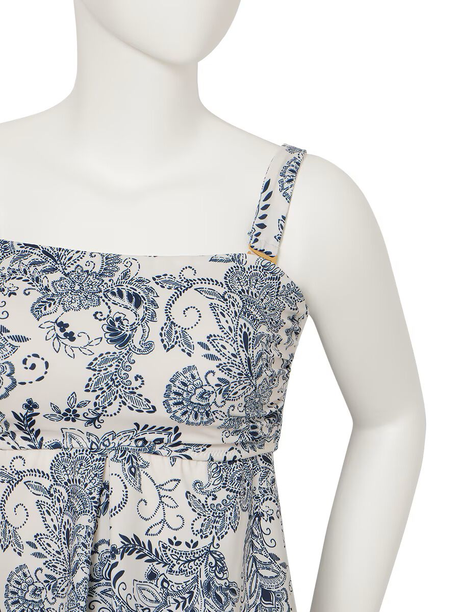 Riberce「【新作水着】ソフトエスニック柄キャミソール水着」|ビキニ|