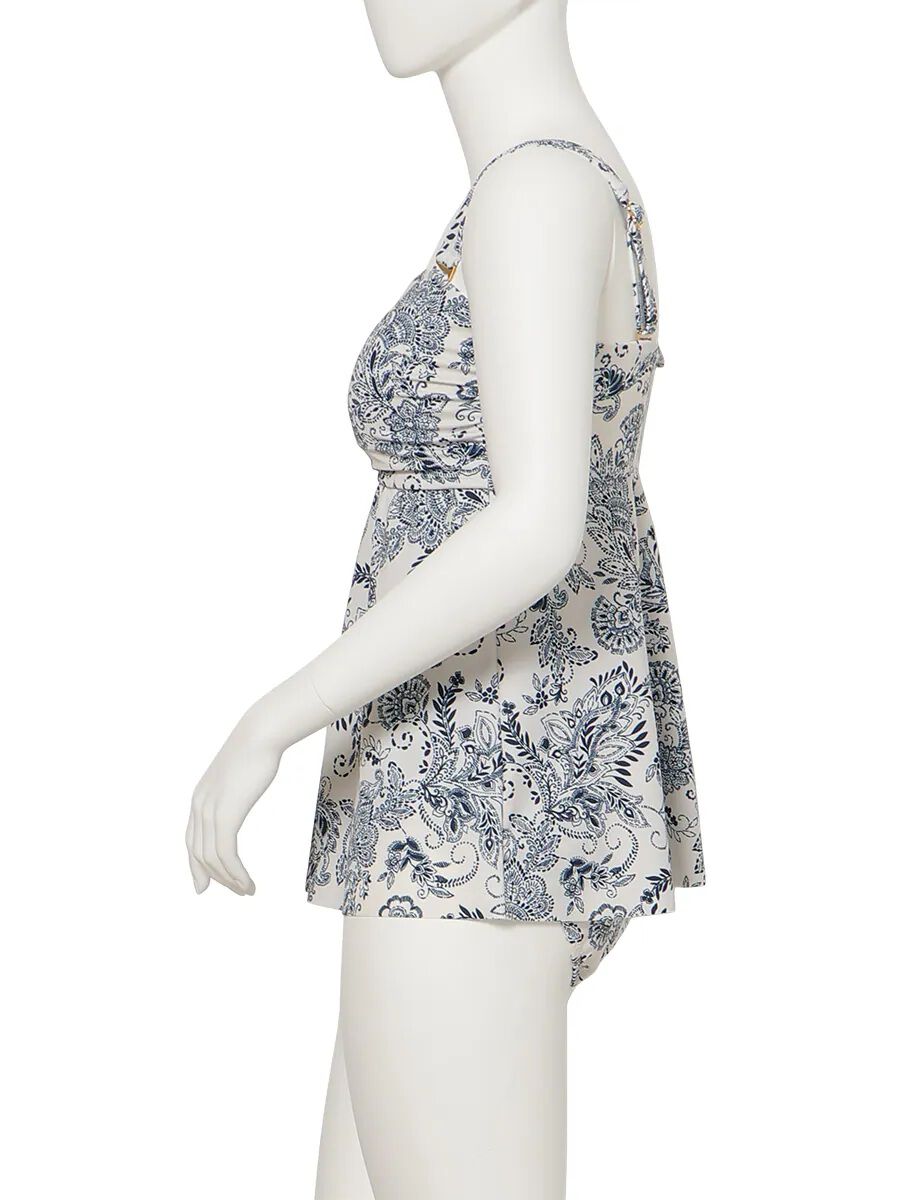 Riberce「【新作水着】ソフトエスニック柄キャミソール水着」|ビキニ|