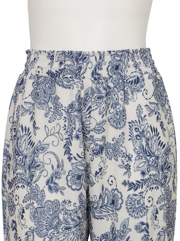 Riberce「【新作リゾートウェア】ソフトエスニック柄ロングパンツ」|ショーツ|