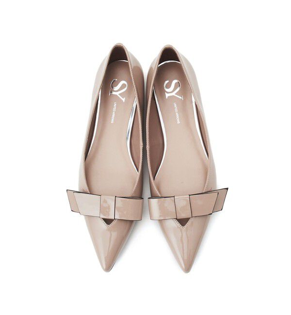 SY UNITED ARROWS「＜SY＞フラットリボン フラット15●&uarr;」|パンプス|BEIGE