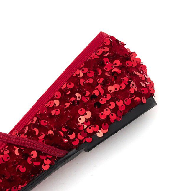 SY UNITED ARROWS「＜SY＞スパンコールバレエ フラット10●&uarr;」|バレエシューズ|