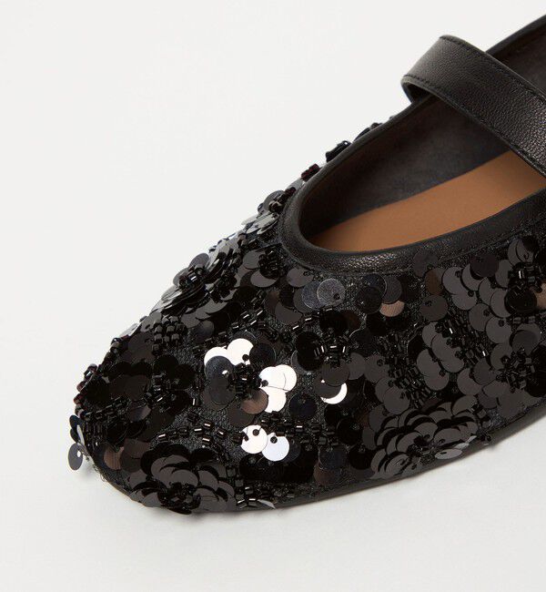 ODETTE E ODILE「メリージェーンスパンコール フラット10&uarr;」|パンプス|