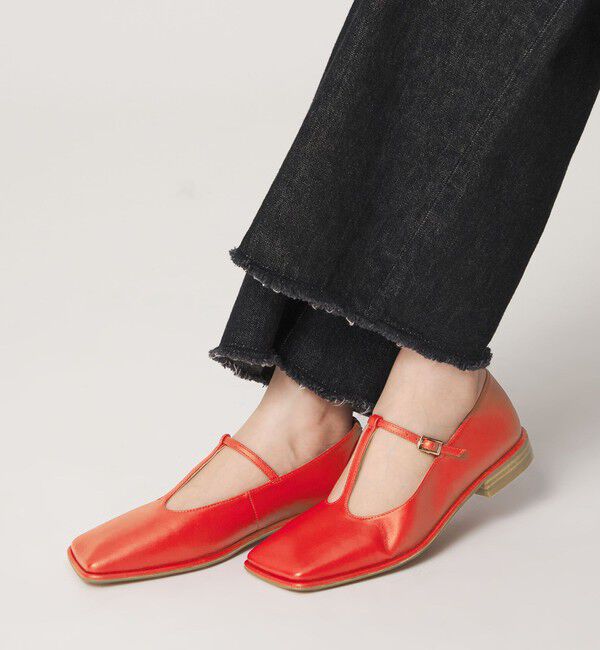 ODETTE E ODILE「ワイドスクエア Tストラップ フラット20&uarr;」|パンプス|