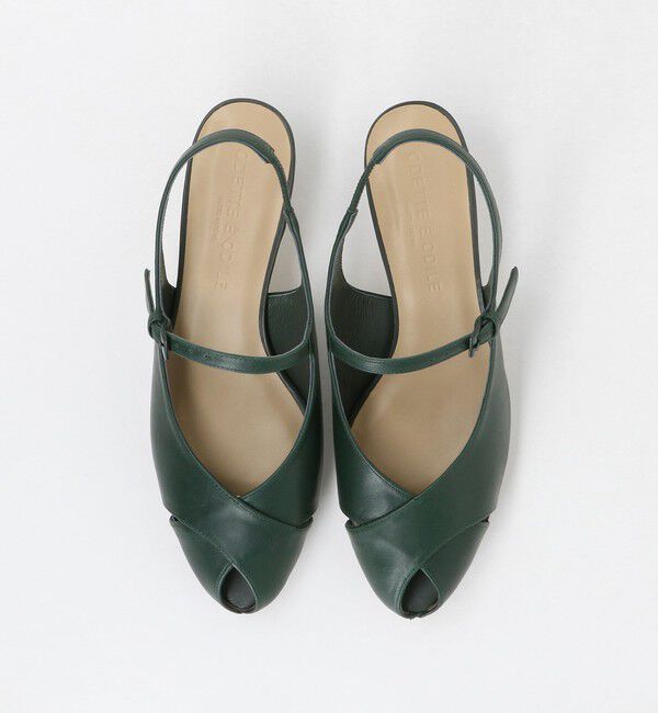 ODETTE E ODILE「クロスオープントゥ バックベルト パンプス40&uarr;」|パンプス|