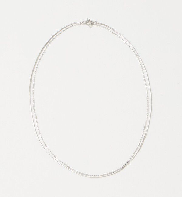 UNITED ARROWS「＜MARIHA＞Silent Rain 2連 チェーンネックレス」|ネックレス|SILVER
