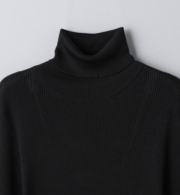 UNITED ARROWS「シルクリブ タートルネック ニット」|ニット・セーター|