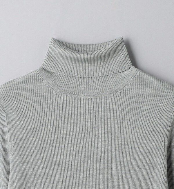 UNITED ARROWS「シルクリブ タートルネック ニット」|ニット・セーター|