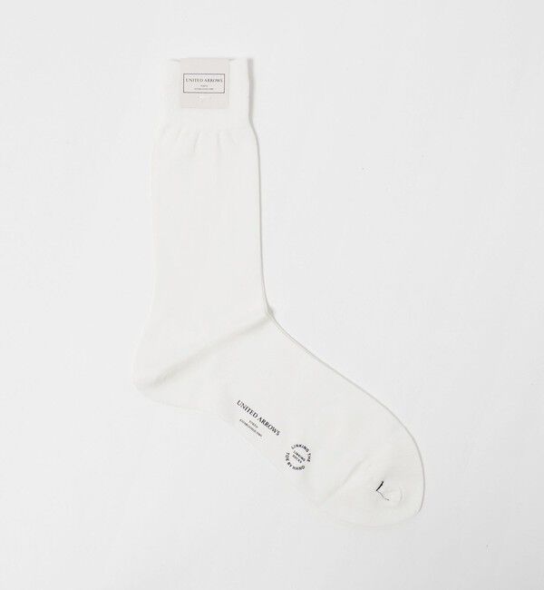 UNITED ARROWS「ソリッド ソックス」|ソックス|WHITE