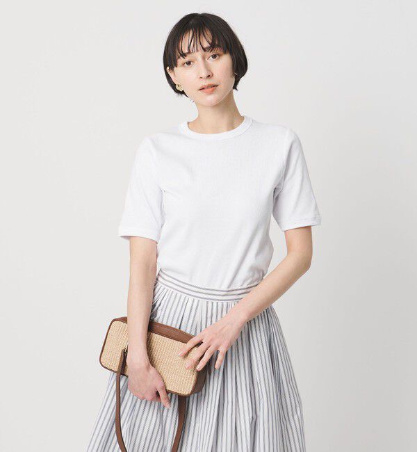 UNITED ARROWS「【別注】＜Hanes＞2PACK リブ Tシャツ」|Tシャツ・カットソー|