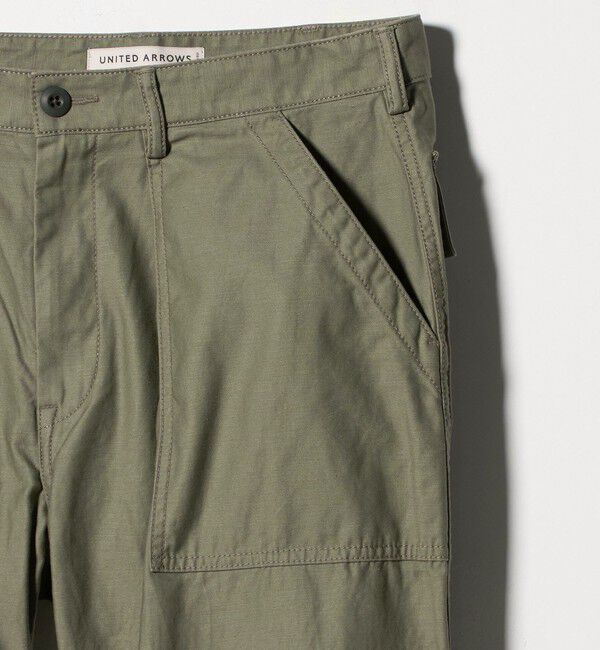 UNITED ARROWS「オーガニックコットン バックサテン ファティーグパンツ」|チノ|