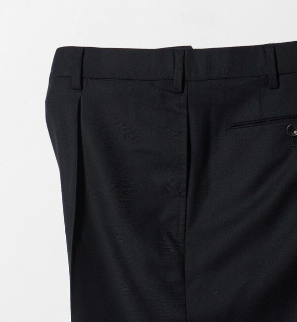 UNITED ARROWS「サージ テーパード 1プリーツ スラックス」|スラックス|