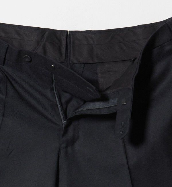 UNITED ARROWS「サージ テーパード 1プリーツ スラックス」|スラックス|