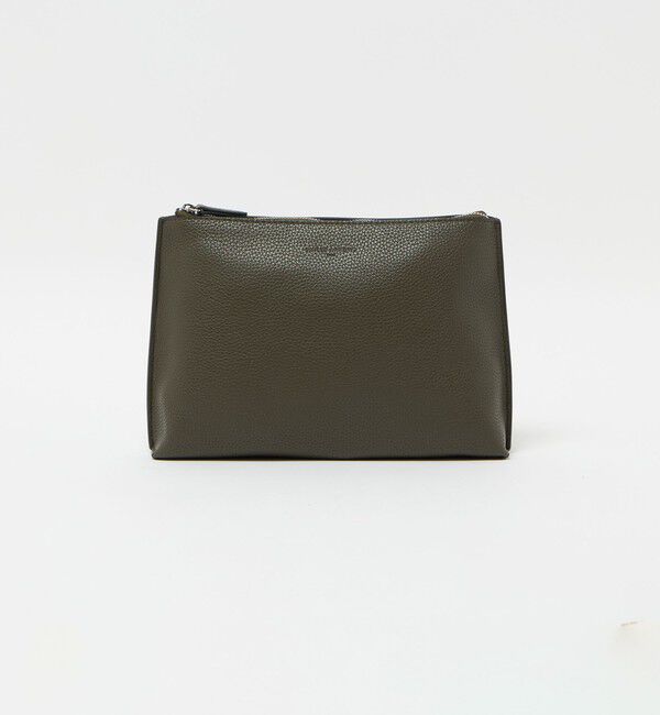 UNITED ARROWS「レザーライク ポーチ M」|その他|OLIVE