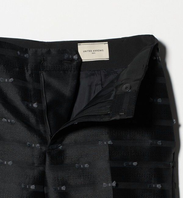 UNITED ARROWS「リボン カットジャガード パンツ」|スラックス|