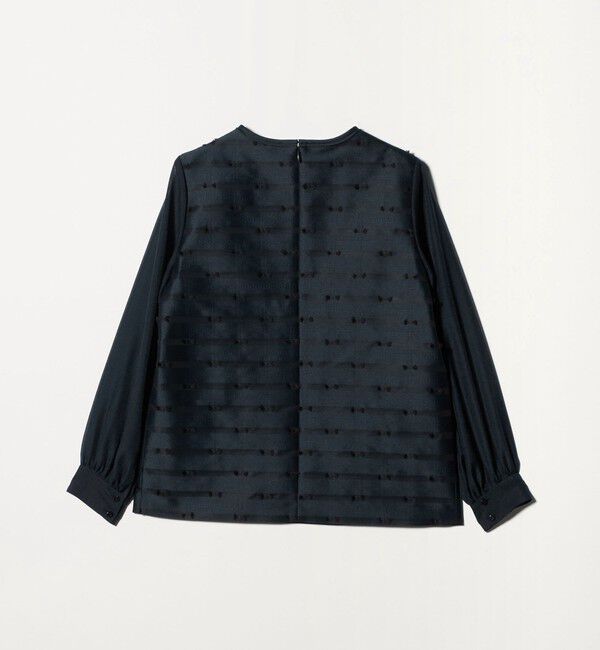 UNITED ARROWS「リボン カットジャガード ブラウス」|シャツ・ブラウス|