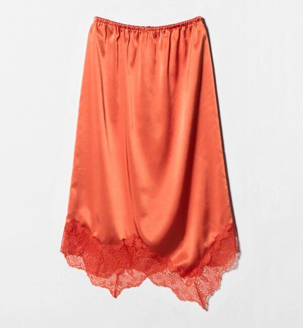 ASTRAET「＜ASTRAET＞サテン スソレース スカート」|スカート|