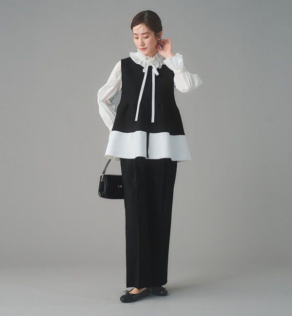 UNITED ARROWS「ペプラム ニットベスト」|ベスト・ジレ|