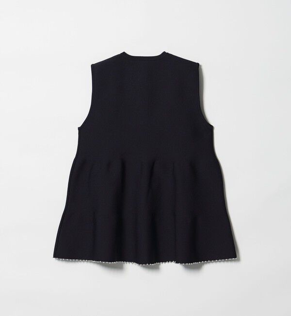 UNITED ARROWS「ペプラム ニットベスト」|ベスト・ジレ|