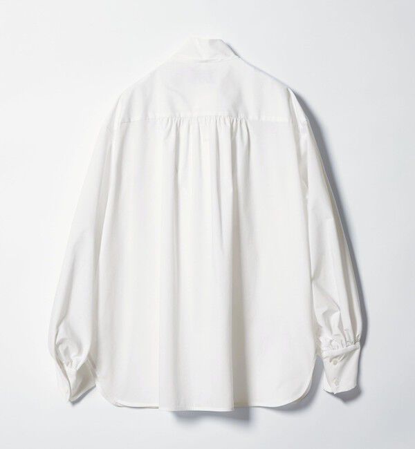 UNITED ARROWS「タックフリル ボウ ブラウス」|シャツ・ブラウス|