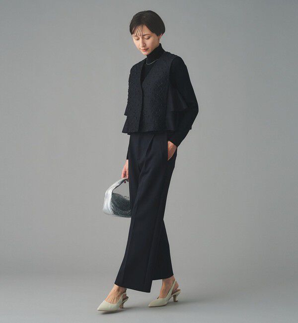 UNITED ARROWS「フラワー カットジャガード コンビ ベスト」|ベスト・ジレ|