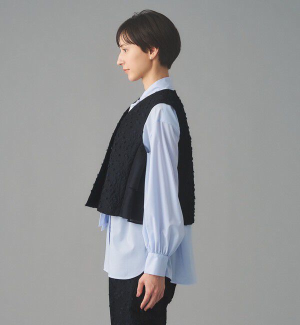 UNITED ARROWS「フラワー カットジャガード コンビ ベスト」|ベスト・ジレ|