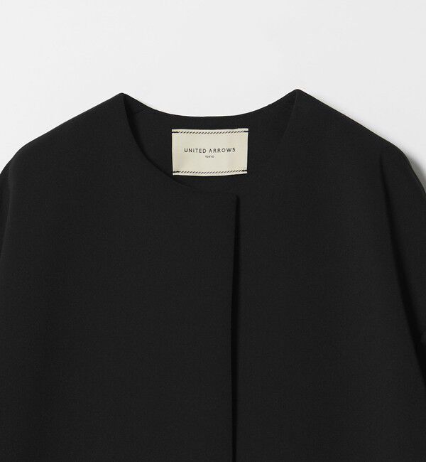 UNITED ARROWS「SPONGY Aライン ミドルコート」|ノーカラーコート|