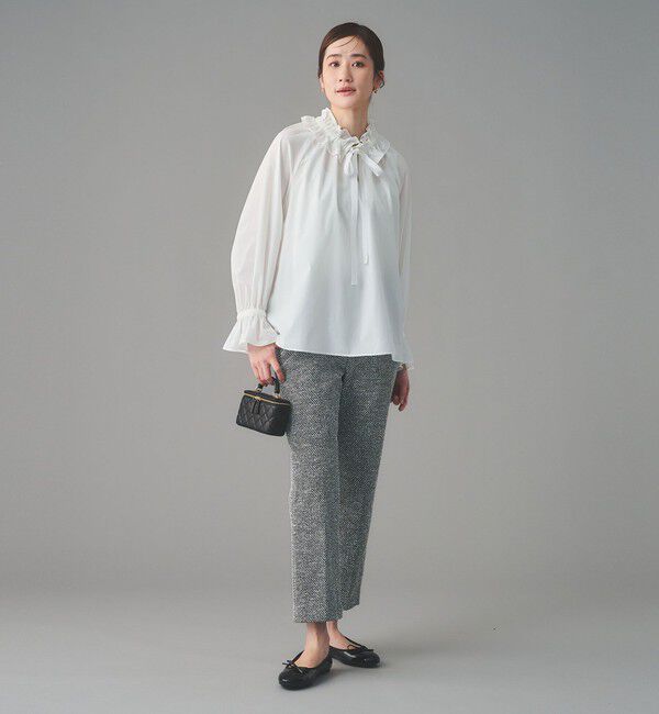 UNITED ARROWS「レースフリルカラー 2WAY ブラウス ‐はっ水‐」|シャツ・ブラウス|