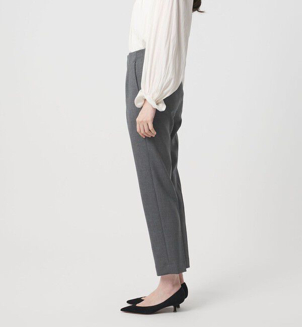 UNITED ARROWS「ダブルクロス スリムパンツ ‐ストレッチ ウォッシャブル‐」|スラックス|