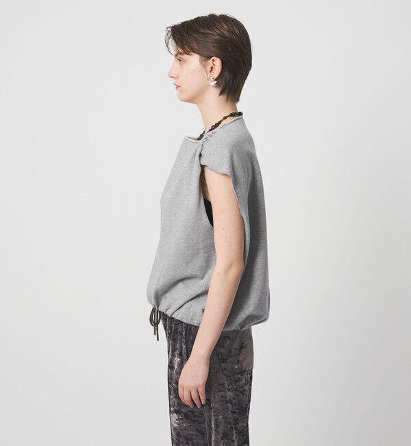 ASTRAET「＜ASTRAET＞ウラケ ボートネック ノースリーブカットソー」|スウェット・ジャージ|