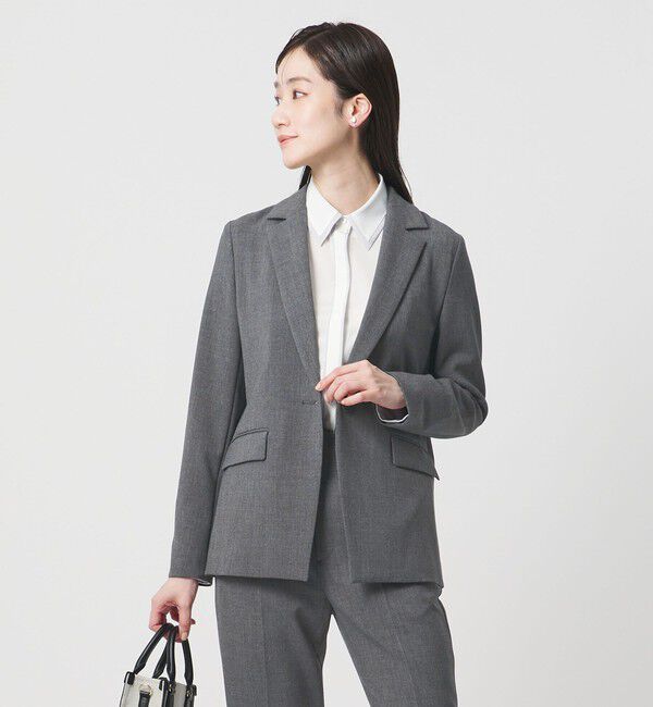 UNITED ARROWS「ダブルクロス ジャケット ‐ストレッチ ウォッシャブル‐」|テーラードジャケット|