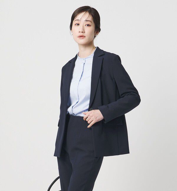 UNITED ARROWS「ダブルクロス ジャケット ‐ストレッチ ウォッシャブル‐」|テーラードジャケット|