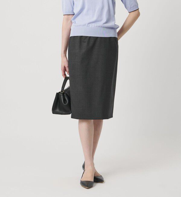 UNITED ARROWS「Vitale Barberis Canonico タイトスカート 26SS」|タイト|DK.GRAY
