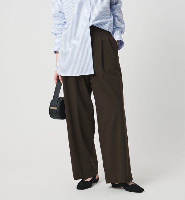 UNITED ARROWS「T/W ワイドパンツ ‐ウォッシャブル‐」|スラックス|