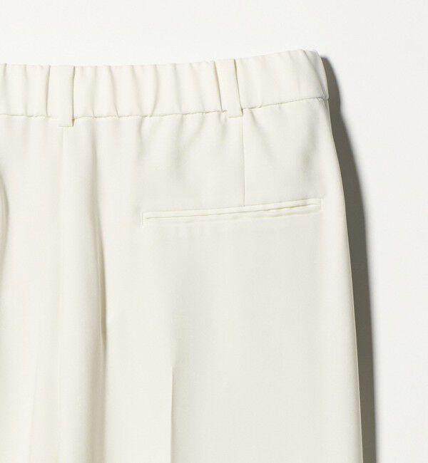 UNITED ARROWS「P 2タック ワイドパンツ WHITE ‐ウォッシャブル‐」|スラックス|