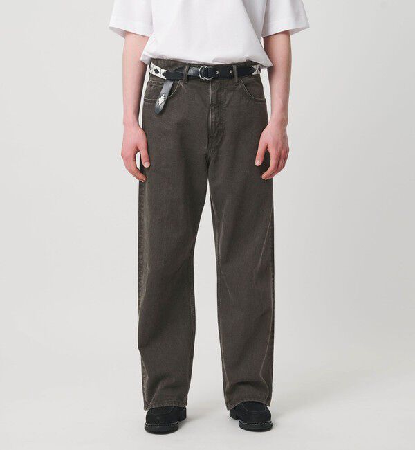 UNITED ARROWS「ロープ染めカラーデニム バギー5ポケット」|デニム|DK.GRAY
